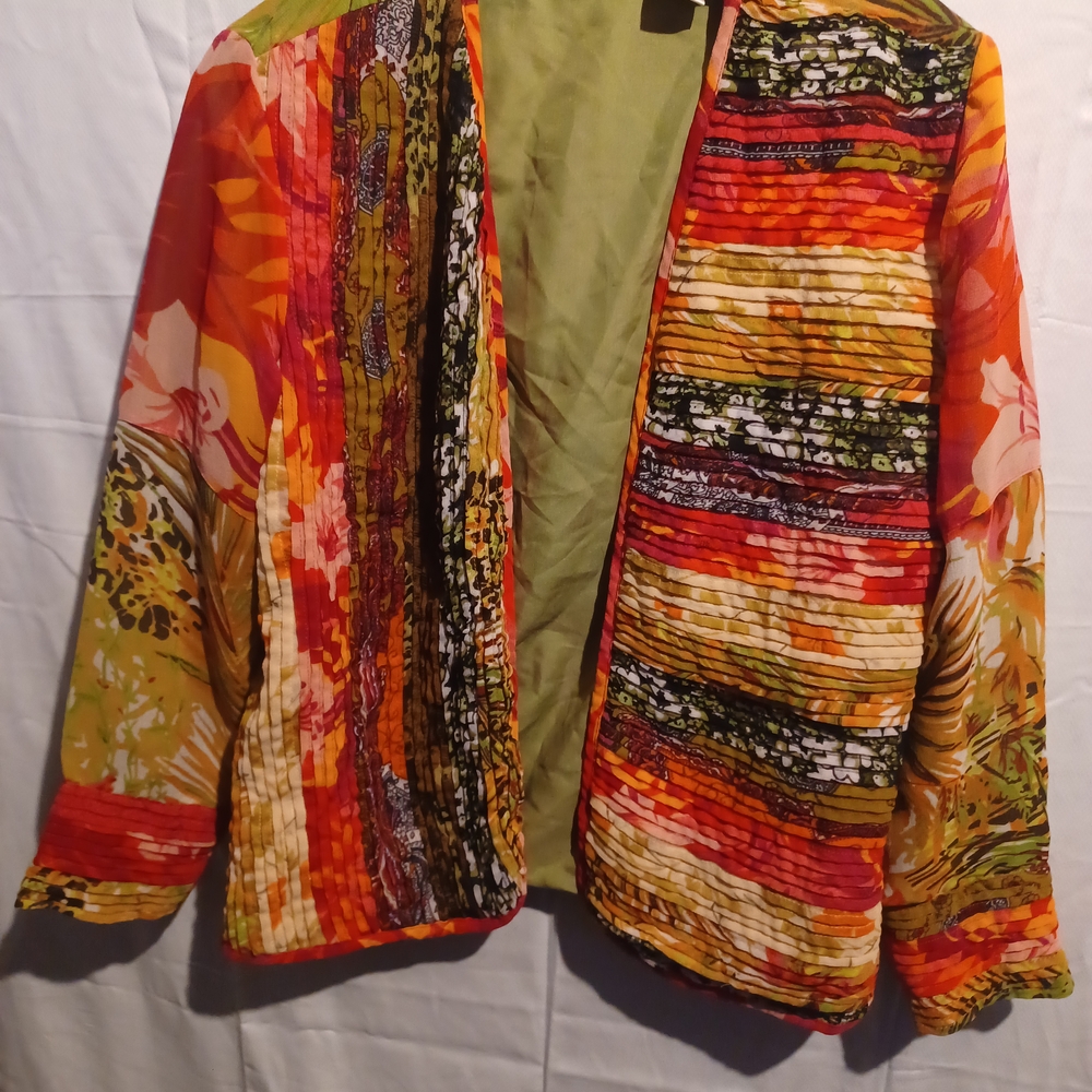 Vintage Laura Ashley Colorful Striped Blazer (D)